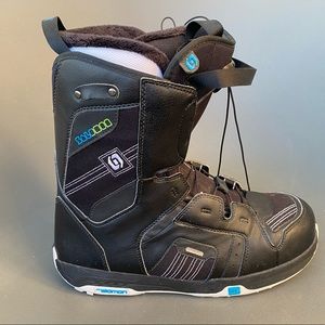 Salomon Black and Blue Men's Rain & Snow Boots